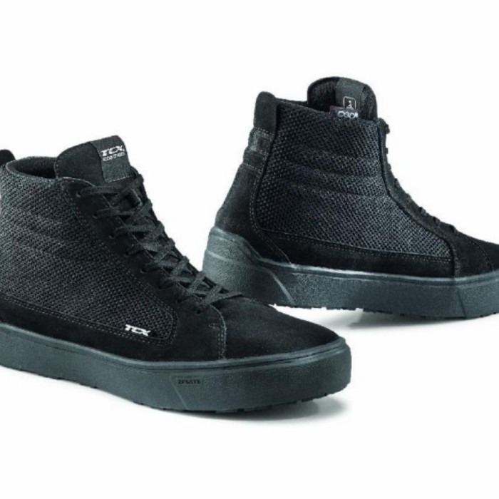 [New] Tcx 9409W Street 3 Tex Wp Black Shoes  Sepatu Touring Wp  Tcx Shoes Berkualitas