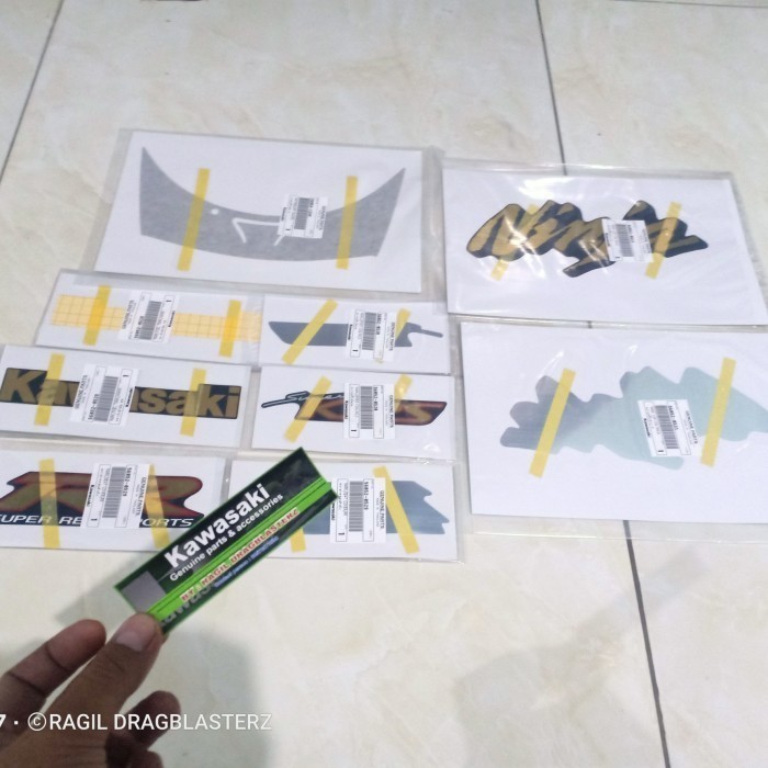 [New] Striping Stiker Set Ninja Rr Old Cbu Hitam 2005 Original Berkualitas