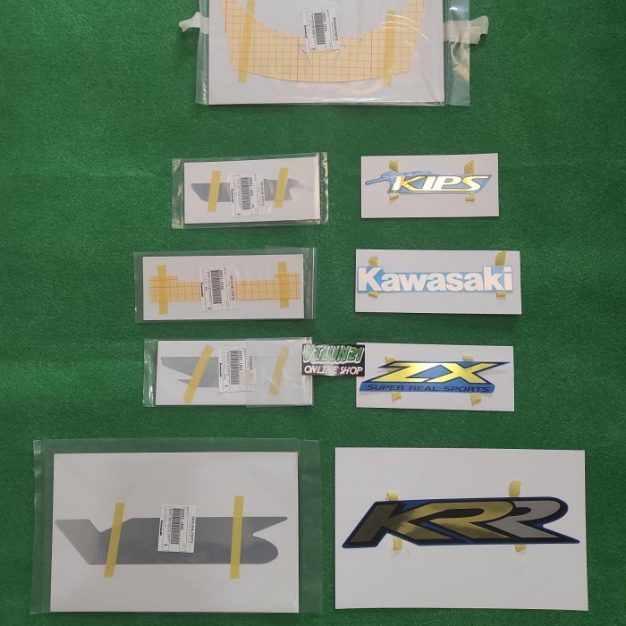 [New] Stiker Striping Ninja Rr Old Zx Biru Full Set Original Diskon