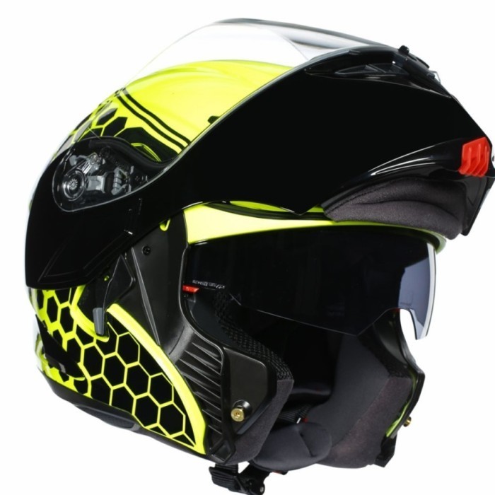 [New] Agv Compact St Detroit Yellow  Helm Modular  Full Face  Half Face Limited