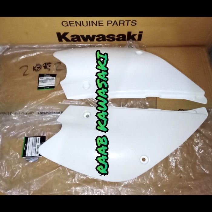 [New] Cover Body Belakang Putih Set Kx85 Original Kawasaki Terbatas