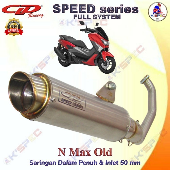 [Original] Cld Racing Speed Series Yamaha Nmax Old Knalpot Fullsystem Terbaru