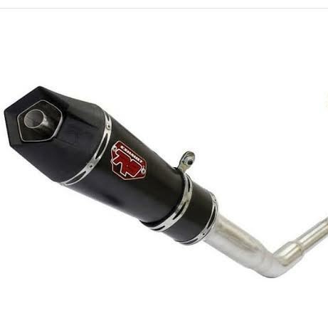 [Original] Knalpot R9 New Vixion R 155 Cc Vva Alpha Black Original Diskon