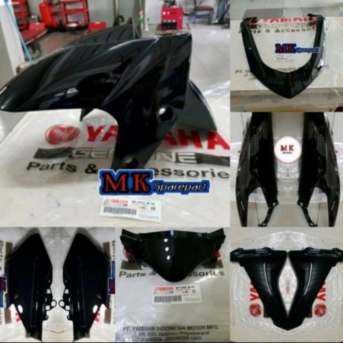 [New] Paket Full Set Body Halus Nmax N Max Old Hitam 2016-2019 Original Terbaru