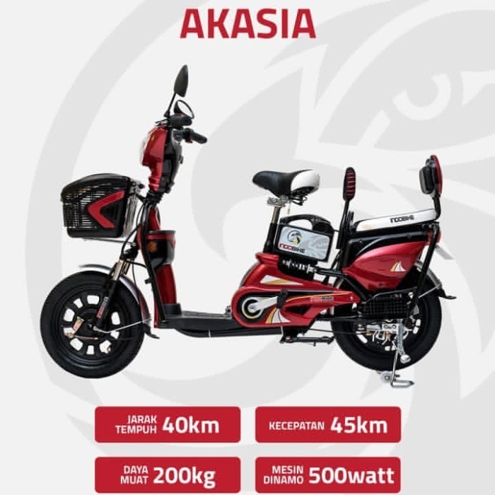 [Ori] Sepeda Listrik Akasia Indobike Terbaru