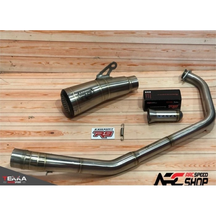 [Original] Knalpot R9 Gp Ss Series Cbr 150 K46 Facelift Fullsystem Terbatas