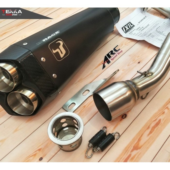 [Original] Knalpot Ixil Ixrace Hexacone Black Nmax 155 Fullsystem Original Spain Berkualitas