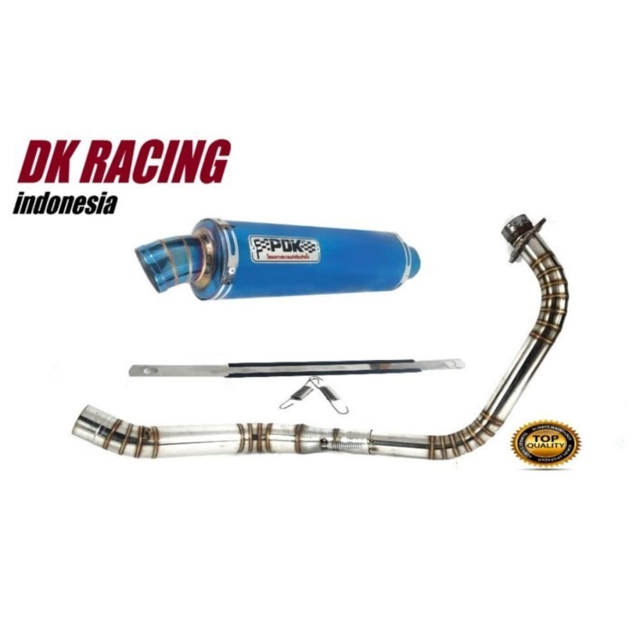[Original] Knalpot Racing Suzuki Satria Fu 150 New Pdk Bulat Bluemontt Fullcacing Diskon