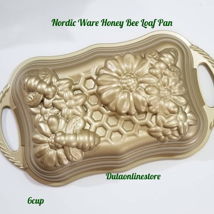 

[New Ori] Loyang Nordic Honey Bee Loaf Pan / Nordic Ware Honey Bee Loaf Pan -Usa Terbaru