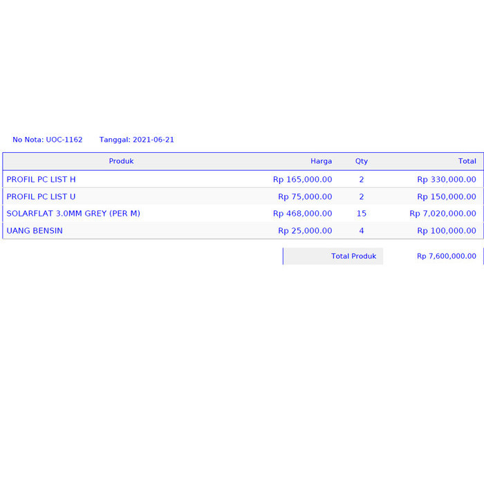 ✅Termurah Po 001 - Solarflat 3Mm Diskon