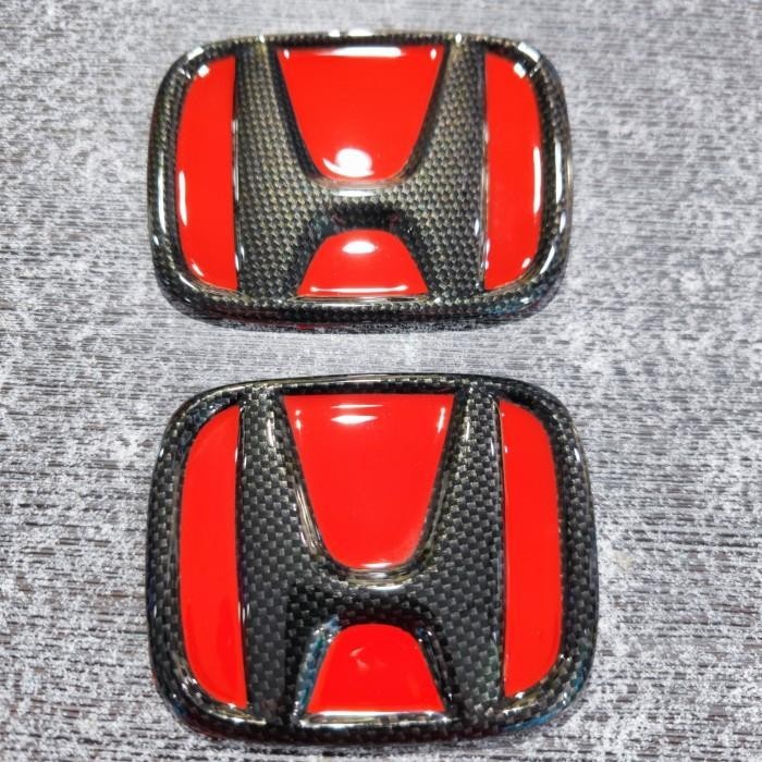 Emblem Honda Carbon Printing Khusus Honda Jazz Ge 2012-2014