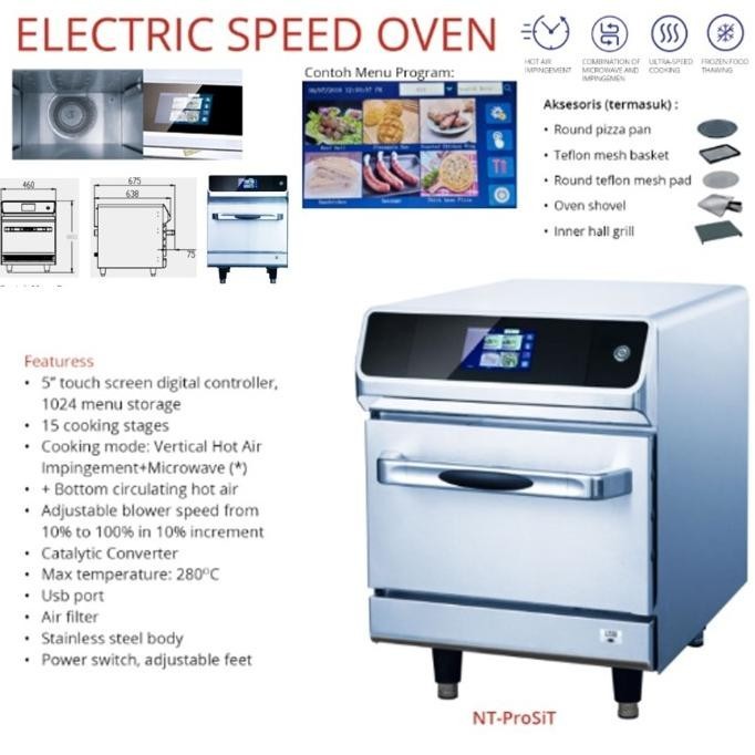Getra Nt-Prosit Electric Speed Oven/Kombinasi Microwave Dan Convection Wopnuna