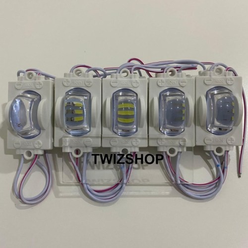 Lampu LED 1 Mata Terang 12 Volt 24 Volt LED Variasi Mobil Truk Bus - 24 Volt Putih