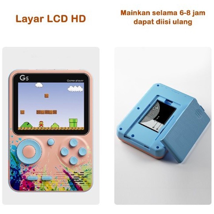 [LIMITED QUALITY] Game boy G5 Game Console 500 in1 Game boy Gameboy Portable Game Player Classic