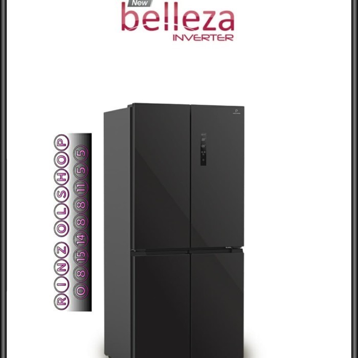 [Baru] Kulkas Polytron Prs560X Side By Side Belleza Inverter 550L Prs 560 X Terbaru