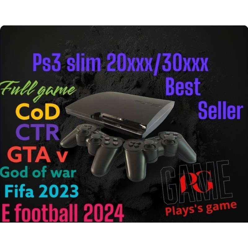 [LIMITED QUALITY] PS3 SLIM CFW 63 Games pes2024 HDD 120+500 GB FULL GAME+ HARGA PROMO BOS