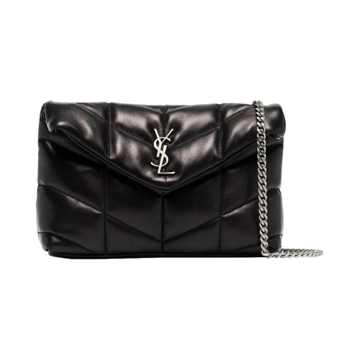✅New Ysl Loulou Puffer Toy Shoulder Bag Black Shw 22X13X8 100 Original Diskon