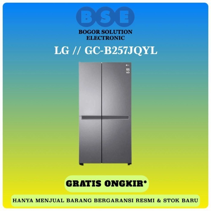 [Baru] Kulkas Lg Side By Side Gc-B257Jqyl 688L Lg Gc B257Jqyl 688 Liter Diskon