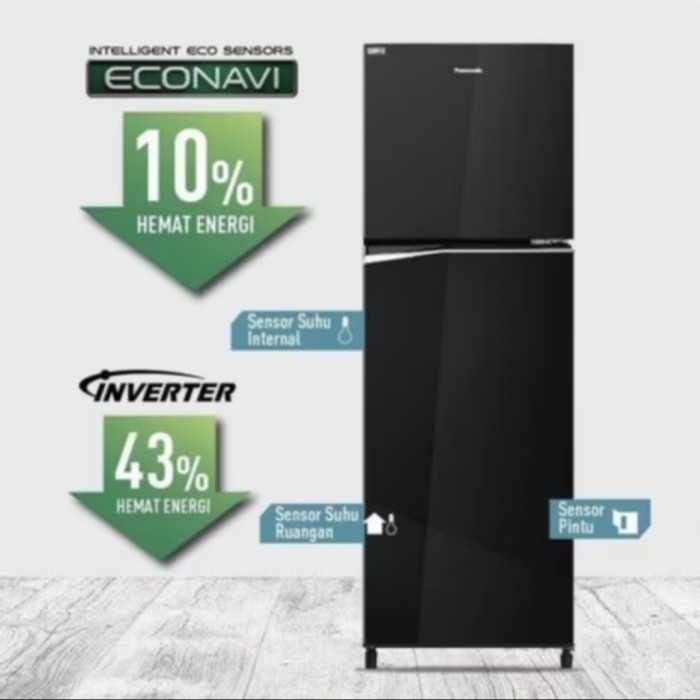 [Baru] Panasonic Kulkas 2 Pintu Smart Inverter Nr-Bb331Q-Pk Nr Bb331Qpk Bb331 Diskon