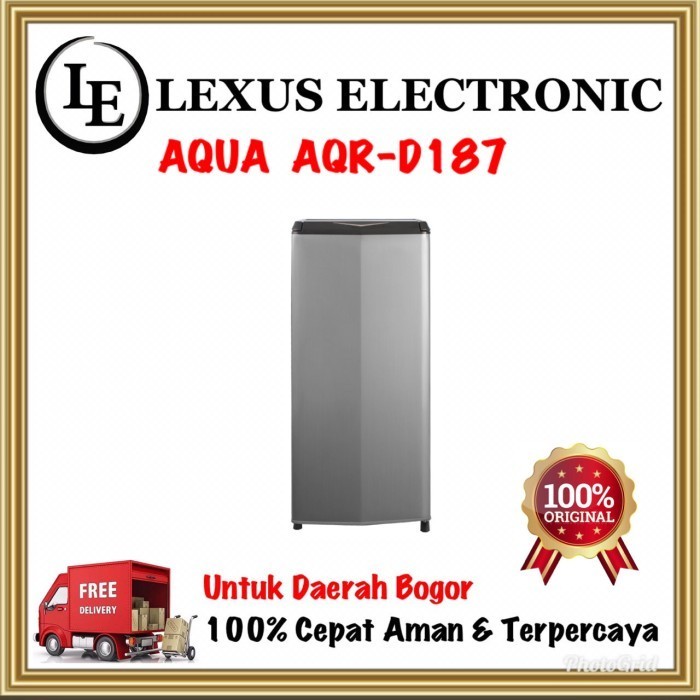 [Baru] Aqua Kulkas 1 Pintu  Aqr-D187  Aqr187  Berkualitas