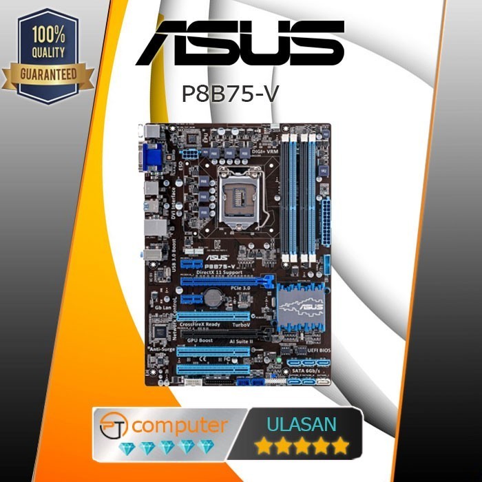 Mainboard Mobo P8B75 Asus Lga 1155