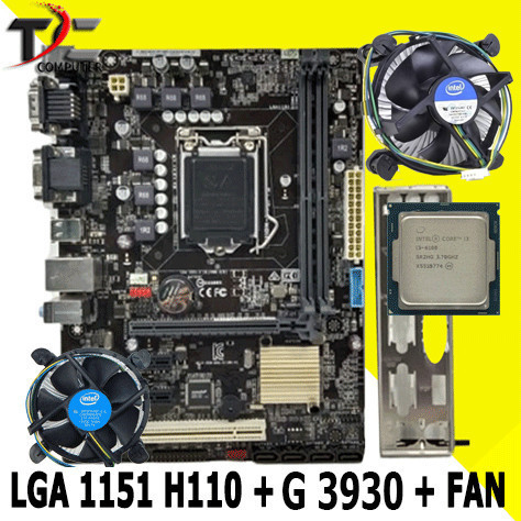 MOBO H110 PC DDR4 MAINBOARD LGA 1151 OEM G3930