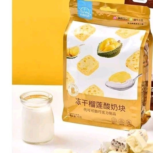 

FaSiMiYu DongGanSuanNaiKuai LiuLianWei Cemilan Yogurt Buah Durian Kering 45g Best Seller