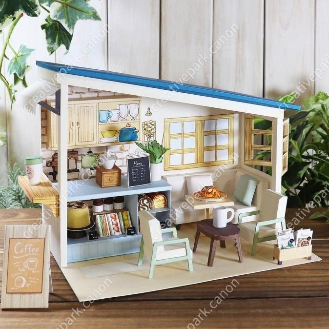 

Papercraft DIY Miniatur Cafe Miniature