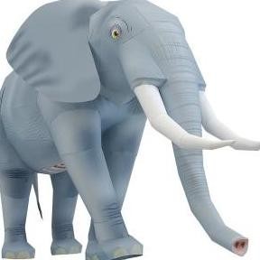 

DIY Miniatur Papercraft Hewan Gajah Afrika