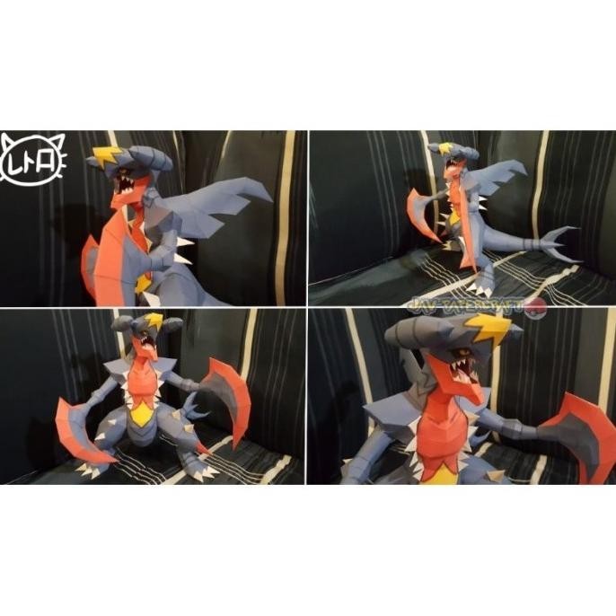 

Pokemon Mega Garchomp papercraft