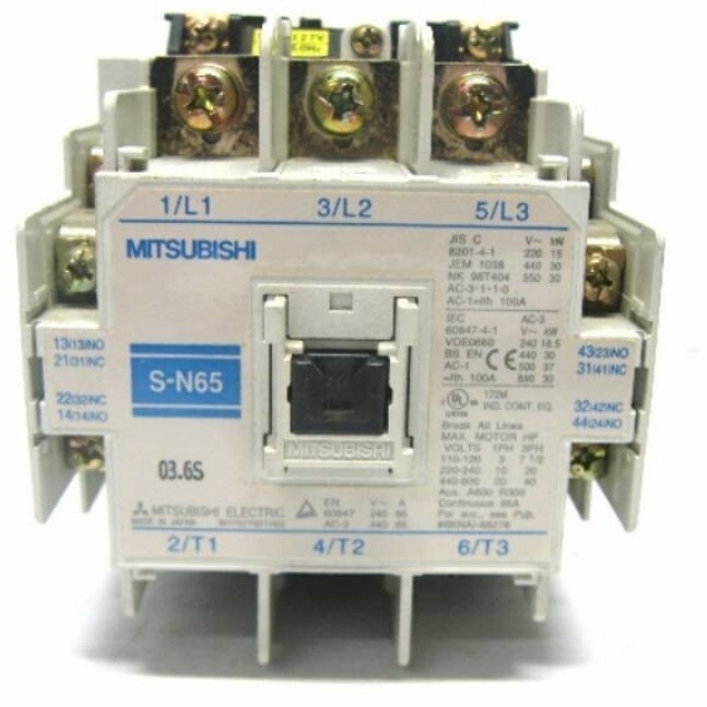 [New Ori] Kontaktor Mitsubishi 3P 3Phase 100A S-N65 / S N 65 / Sn65 / Sn 65 Diskon