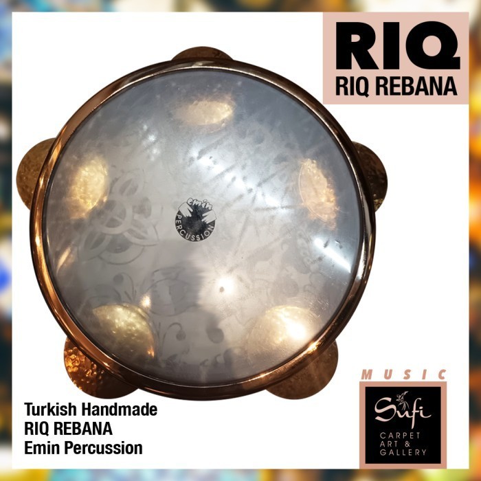 [New] Riq Rebana By Emin Percussion 22 Cm Handmade Turkey Diskon