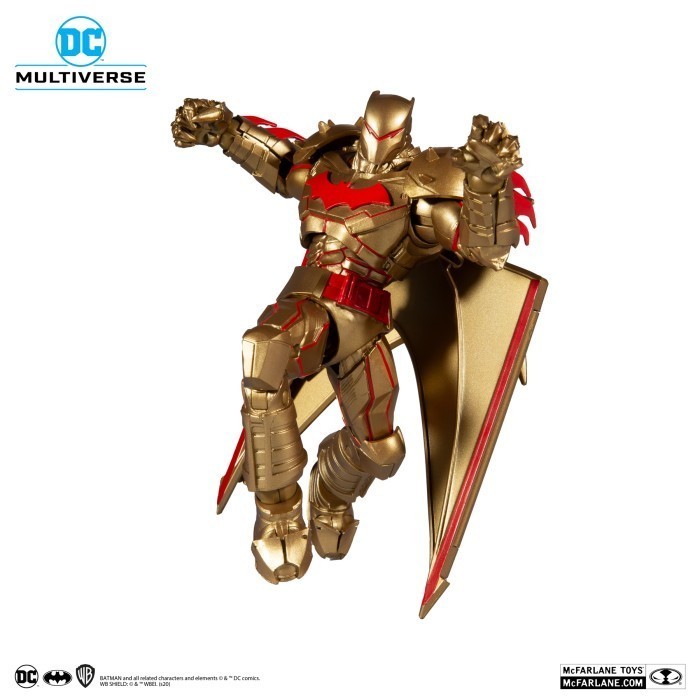 [Ori] Mcfarlane Toys Dc Multiverse Hellbat Gold Edition 7In Action Figure Terbaru