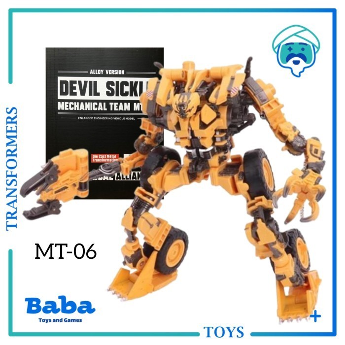[Ori] Transformers Deformation Mechanical Team Mt-06 Devastator Scrapper Terbaru
