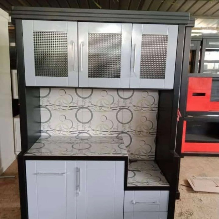 [New] Rak Piring Sayur 3Pintu Kayu Limited