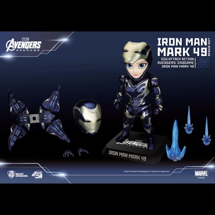 [Ori] Beast Kingdom Eaa-109 Iron Man Mark 49 Rescue Suit Terbaru