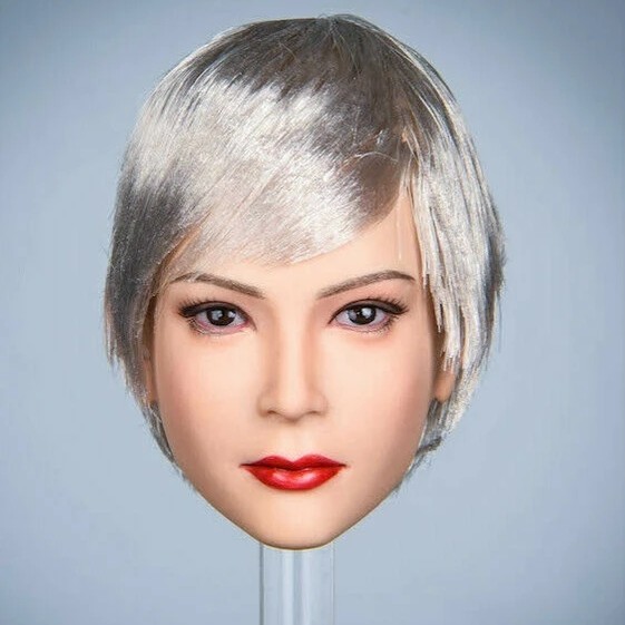 [Ori] 1/6 Ymtoys Ada Female Head Sculpt Ymt039 B Kitbash Tbdleague Berkualitas