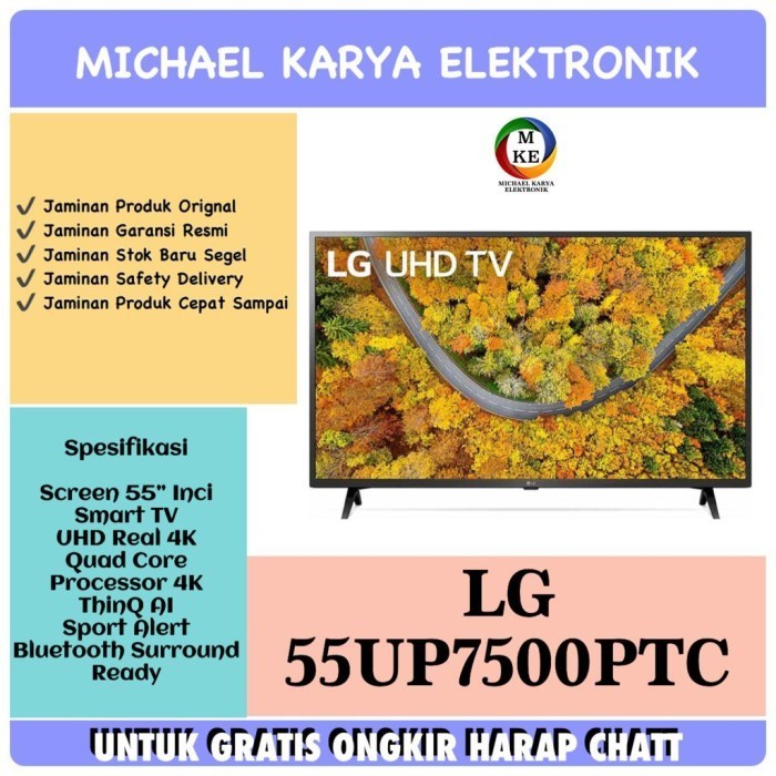[New] Led Tv Lg 55Up7500 Smart Tv Uhd 4K Hdr 55Up7500Ptc Lg Uhd 4K 55Up Terbatas