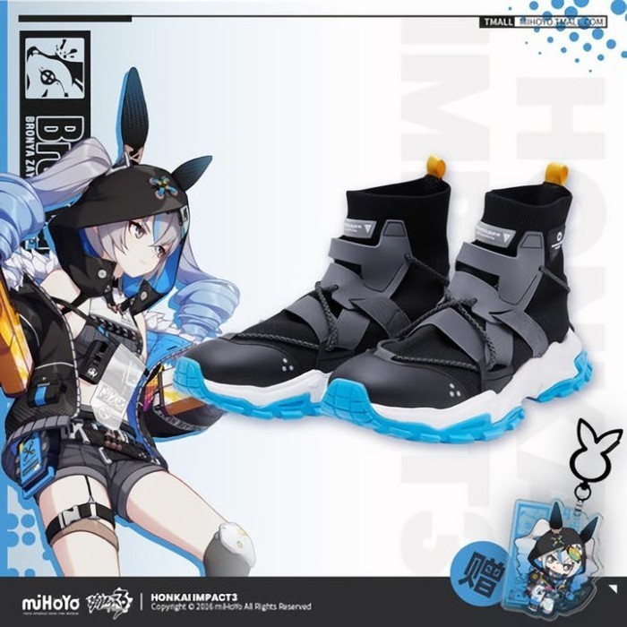 [Ori] Haxxor Bunny Rabbit Theme Sneakers - Honkai Impact 3Rd Terbaru