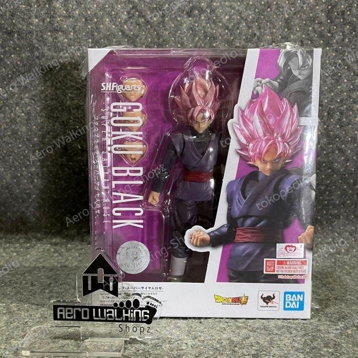 [Original] Shf Shfiguarts Goku Black Super Saiyan Rose - Dragonball  Bandai Berkualitas