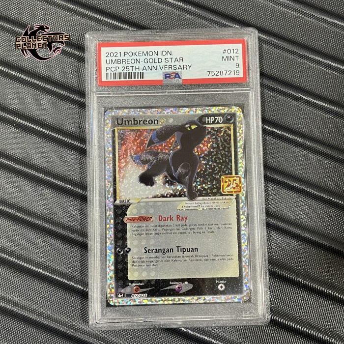✅Baru Umbreon Gold Star Psa 9 Pokemon Indo 25Th Anniversary Promo Tcg Diskon