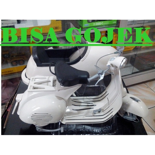 [Original] Skala 1:6 Diecast Vespa 150 Vl 1T Sespan Motor Miniatur Asli Besar Limited