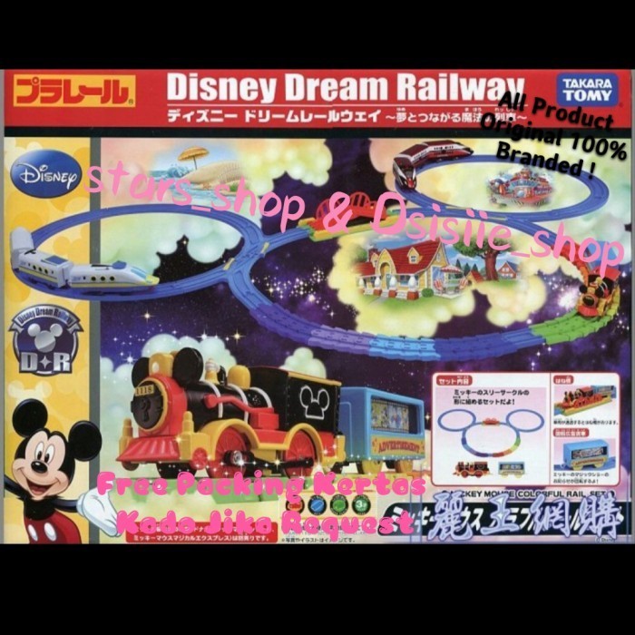✅Baru Takara Tomy Disney Dream Railway Mickey Original / Mainan Track Kereta Limited