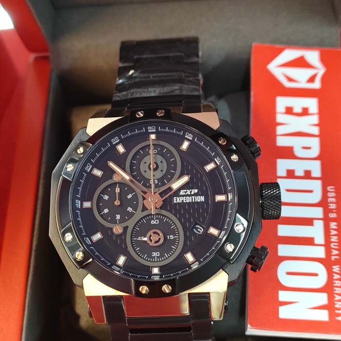 ✅New Jam Pria Original Expedition Exp E 6385 M All Stainless Steel Limited