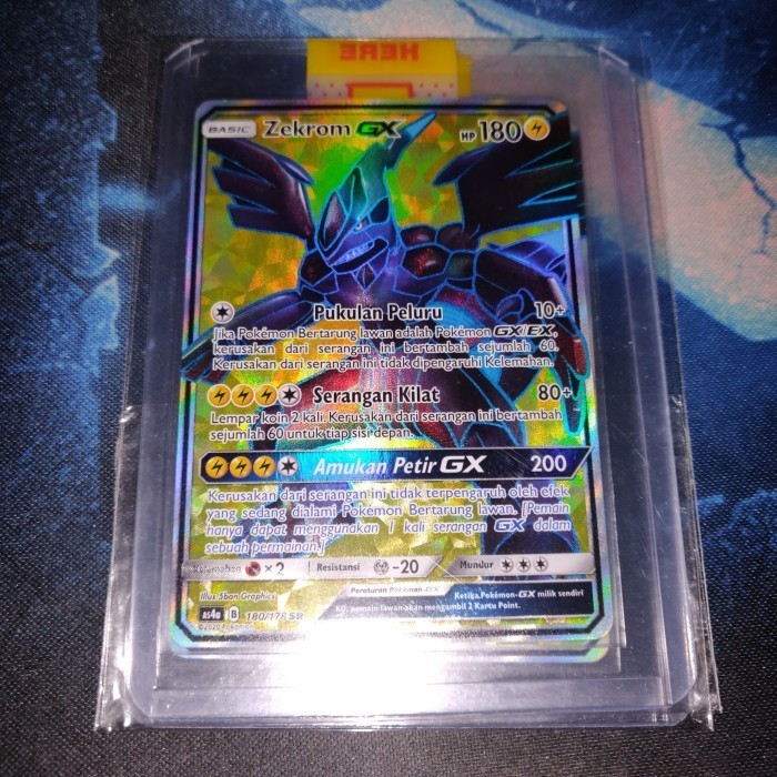 ✅Baru Kartu Pokemon Tcg Id Indonesia As4A Zekrom Gx Sr Terbaru