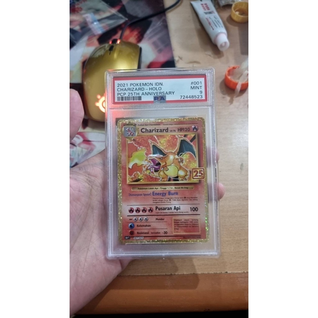 ✅Baru Charizard 25Th Anniversary Charizard Psa 9 Berkualitas