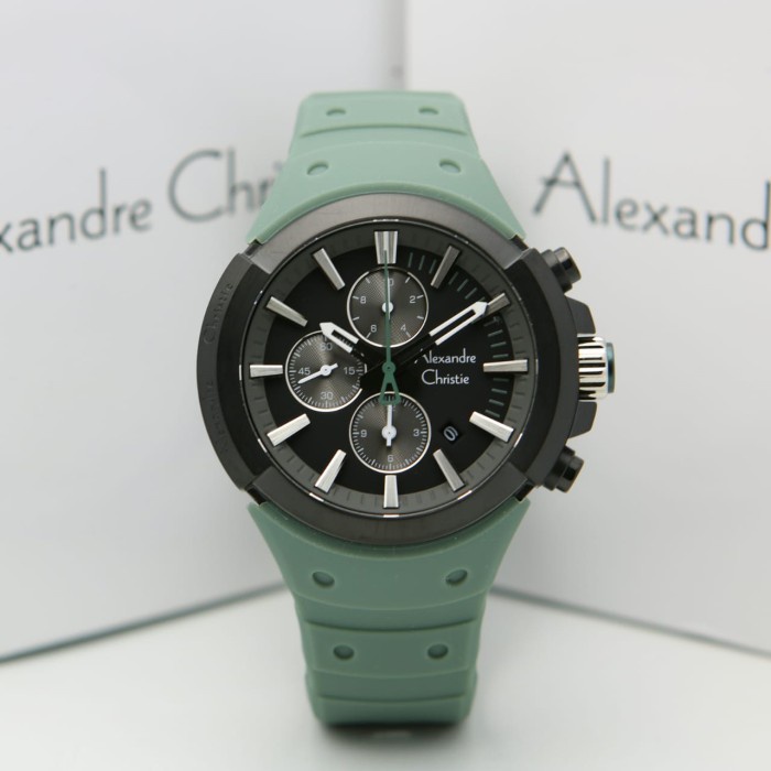 ✅New Ori Alexandre Christie Ac6566 / Ac 6566 Black Green Original Terbaru