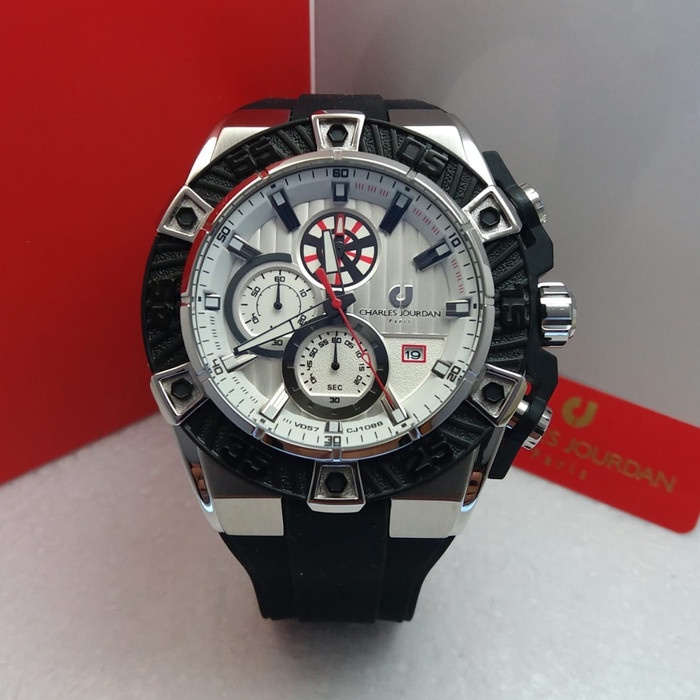 ✅New Jam Tangan Pria Charles Jourdan Cj1088-1312C Original Garansi Resmi Terbaru