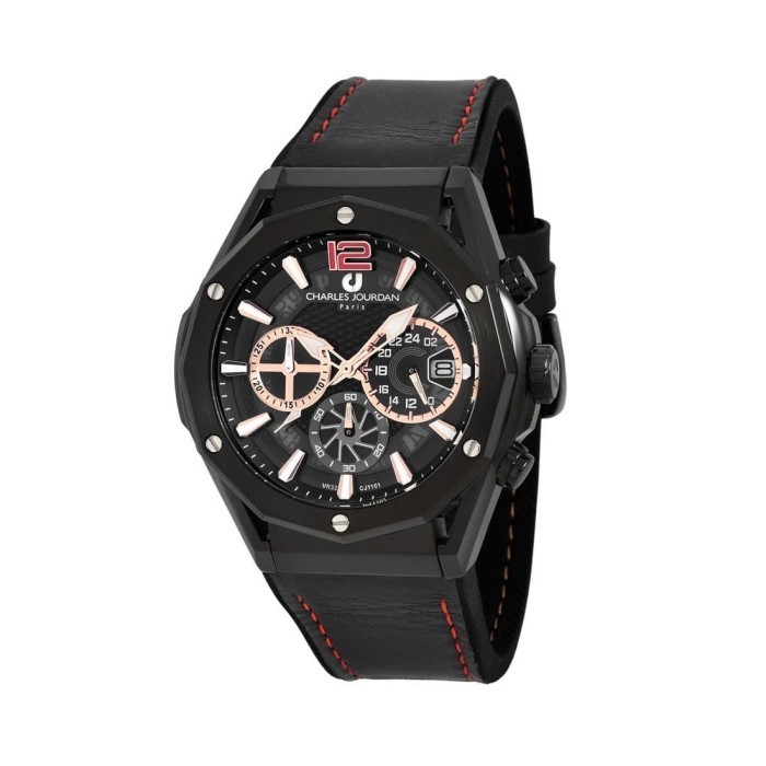 ✅New Charles Jourdan Chronograph 48Mm Cj1101-1735C Jam Tangan Pria Diskon
