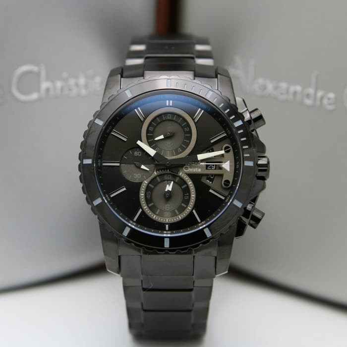 ✅Original Alexandre Christie 6532Mc / Ac6532 Fullblack Original  Garansi Limited